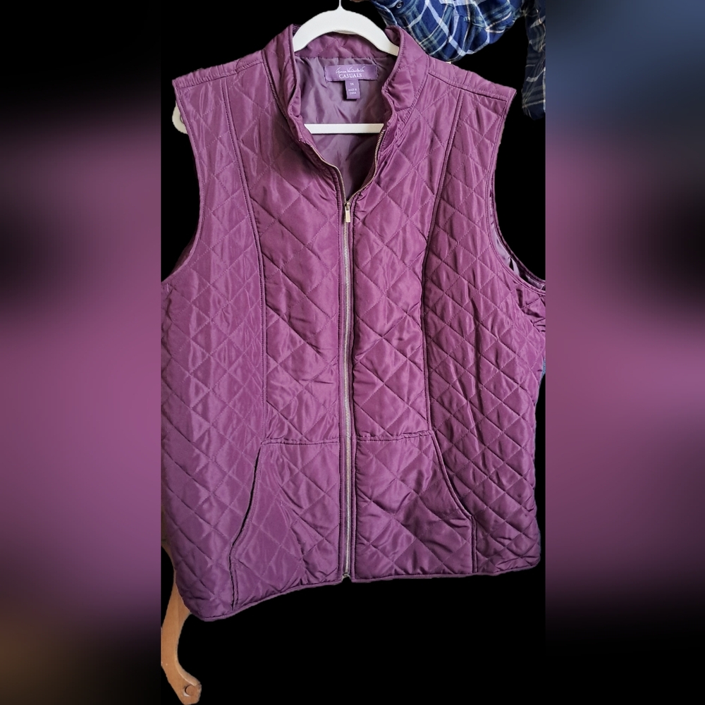 Quilted Burgundy Women's Vest